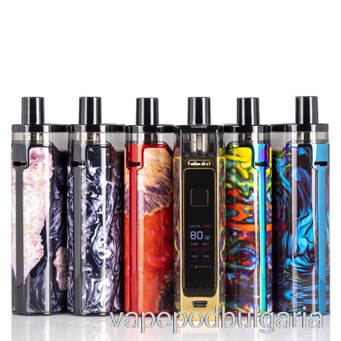 Vape Течности Smok Rpm 80 Pod Mod Kit черно стабилизиращо дърво